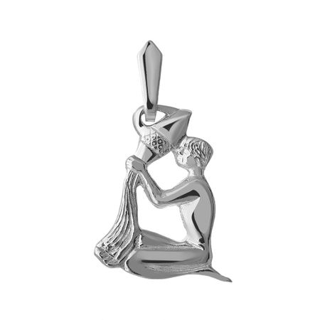 Серебряная подвеска со знаком зодиака Водолей