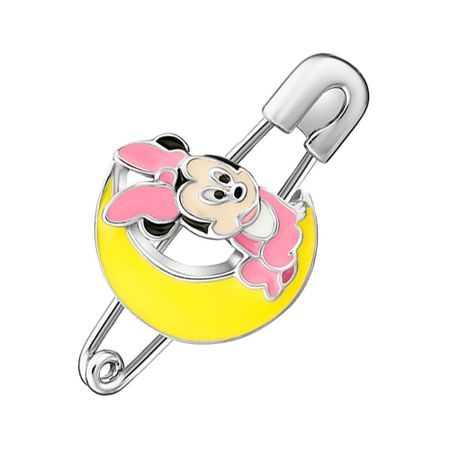 Серебряная булавка Минни Маус с эмалью