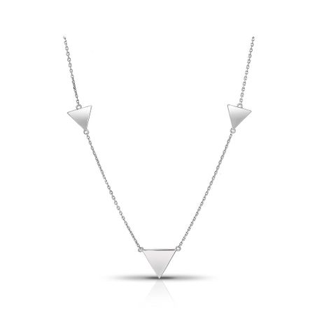 Серебряное колье с родированием из коллекции Геометрия геометрия полугруппы zn 0 приложения к комбинаторике алгебре и дифференциальным уравнениям