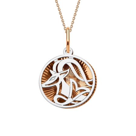 Золотая подвеска со знаком зодиака Козерог вика козерог мы все умрем вчера эту книгу читает вся страна