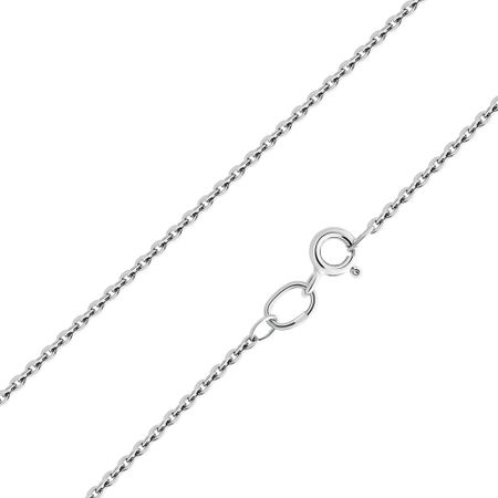 Серебряная полновесная цепочка Круглый якорь с родированием сверхмощный дырокол круглый 6 15 мм