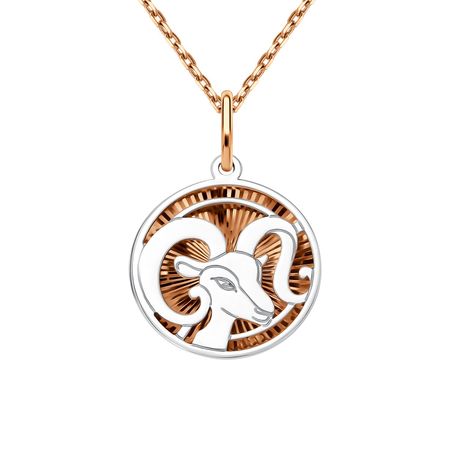 Золотая подвеска со знаком зодиака Овен clever зодиаки овен