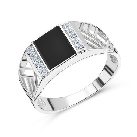 Серебряный перстень с эмалью и фианитами данил аркадьевич корецкий усмешка люцифера перстень иуды 4 роман