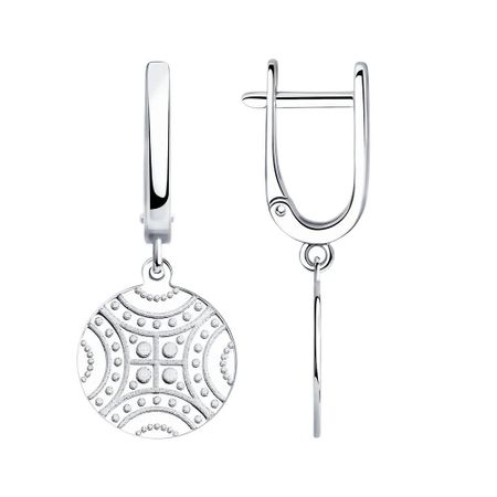 Серьги SOKOLOV из серебра с этническим узором priest лю яо возрождение клана фуяо том 1 обрез с узором