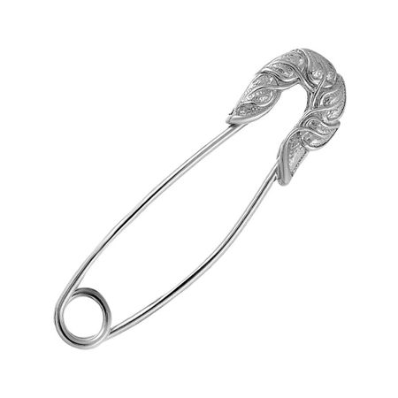 Брошь-булавка из серебра