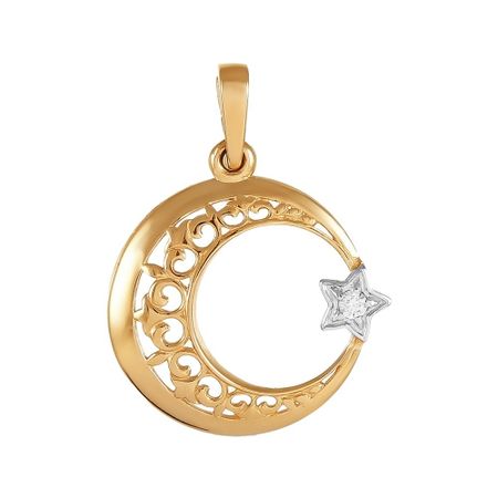 Подвеска мусульманская TALANT из золота с бриллиантом