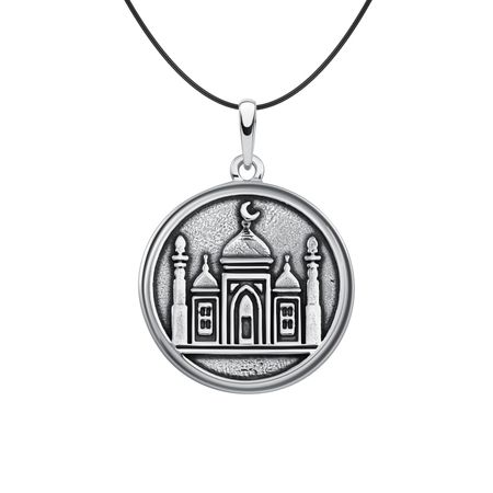 Серебряная мусульманская подвеска Ислам с чернением