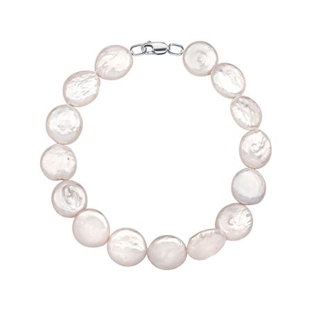 Браслет из жемчуга с серебряным замком