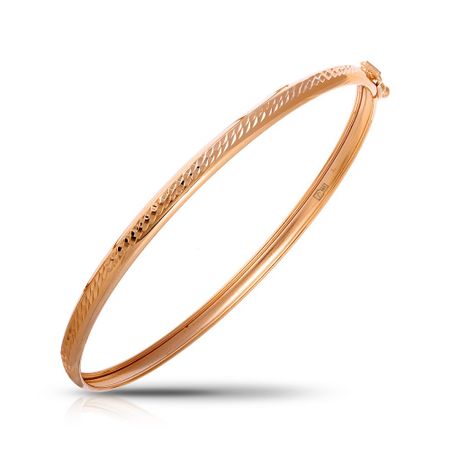 Золотой жесткий браслет