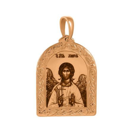 Золотая подвеска Икона Ангел-Хранитель