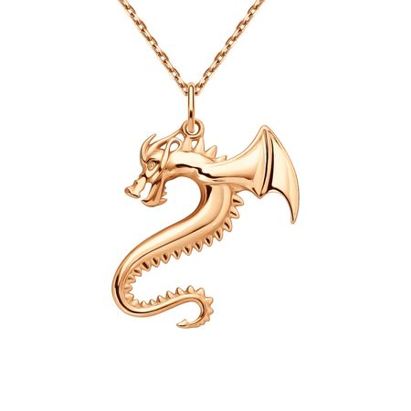Золотая подвеска Дракон