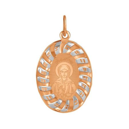 Золотая подвеска Икона Святой Матроны Московской