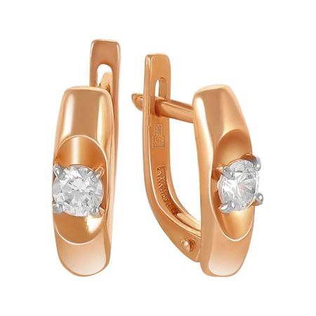 Серьги из золота с кристаллами SWAROVSKI