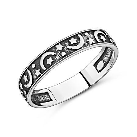 Серебряное кольцо Луна с чернением эрин хантер красная луна