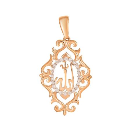 Подвеска мусульманская TALANT из золота с фианитами
