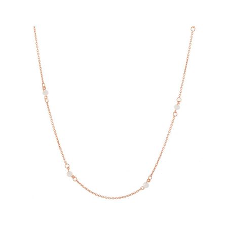 Серебряное колье с лунным камнем и позолотой