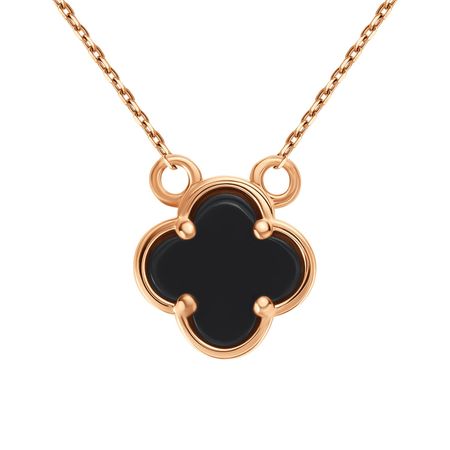 Золотое колье с ониксом