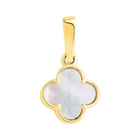 Золотая подвеска с перламутром