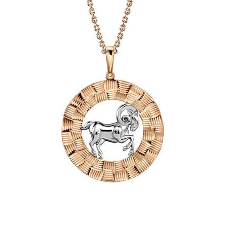 Золотая подвеска со знаком зодиака Овен clever зодиаки овен