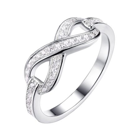 Кольцо Бесконечность из серебра с фианитами светлана игоревна рыжакова путешествие в бесконечность индийские этнографические этюды