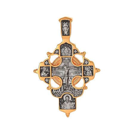 Серебряный крест Святые молите Бога о мне с позолотой и чернением вадим коровин род сей не прейдет святые xvii xx веков