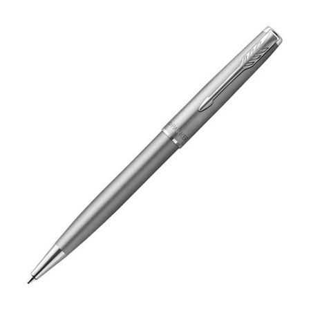 Ручка Parker Sonnet Sand Blasted Stainless Steel с черным стержнем