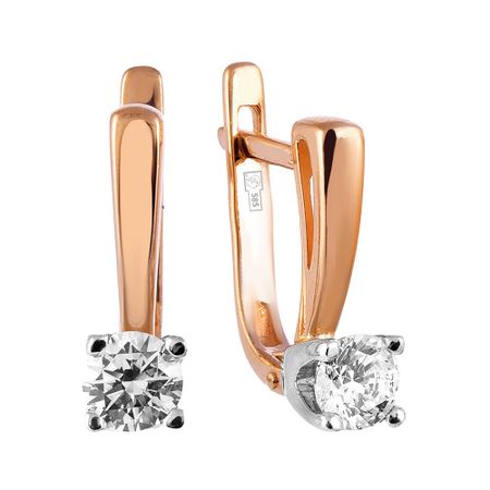 Серьги из золота с кристаллами SWAROVSKI