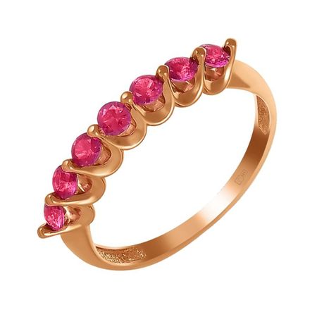 Кольцо из золота с рубинами