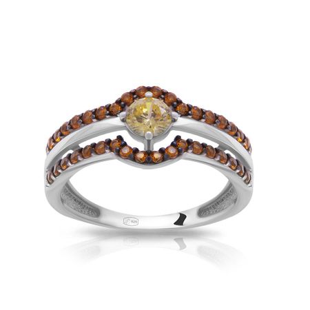 Кольцо TALANT из серебра со шпинелью и фианитами