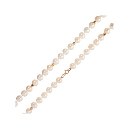 Бусы из золота с жемчугом