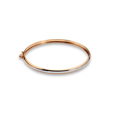 Золотой жесткий браслет с алмазной гранью и родированием мария летова жесткий рок