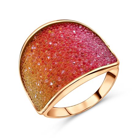 Серебряное кольцо с кристаллами