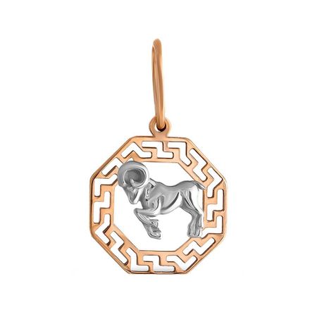 Золотая подвеска со знаком зодиака Овен clever зодиаки овен