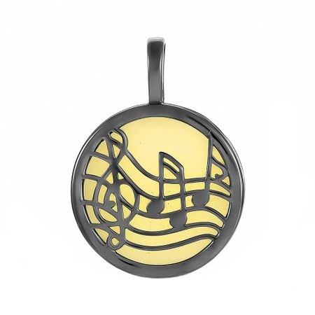 Подвеска из серебра с агатом и неоном