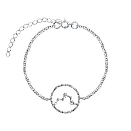 Серебряный браслет созвездие Рыбы с фианитами и родированием созвездие креста стихотворения 3 е изд испр