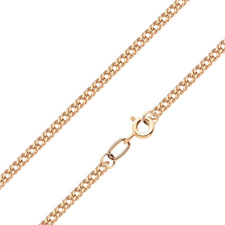 Золотая пустотелая цепочка Двойной ромб с алмазной гранью