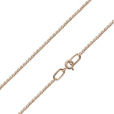 Серебряная цепочка Якорное ролло с позолотой