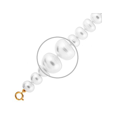 Браслет из жемчуга с золотым замком