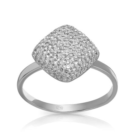 Кольцо из серебра со стразами алмазная мозаика классическая с подрамником с полным заполнением с квадратными стразами важный кот 20 х 20 см