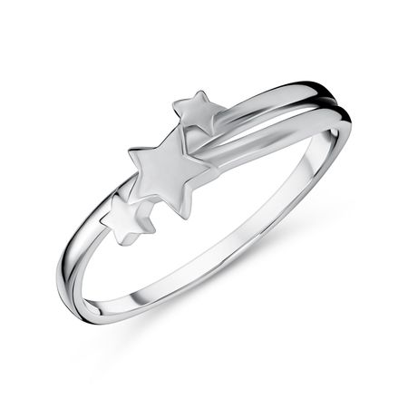 Серебряное кольцо Звезды с родированием александр борисович ткаченко летающие звезды