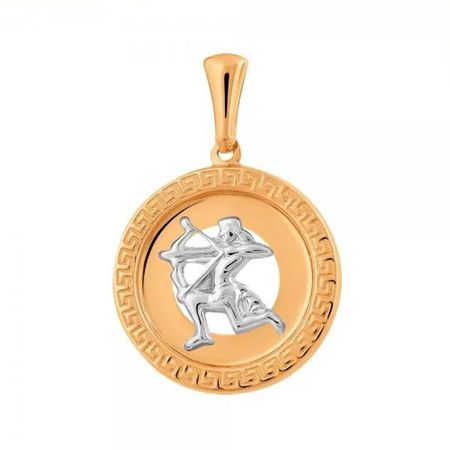 Золотая подвеска со знаком зодиака Стрелец татьяна юрьевна борщ стрелец гороскоп на 2026 год