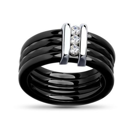 Кольцо SOKOLOV из серебра с керамикой и фианитами