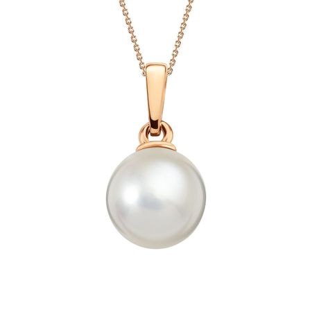 Серебряная подвеска с жемчугом SWAROVSKI и позолотой