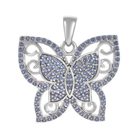 Серебряная подвеска со шпинелью нано