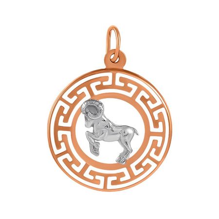 Золотая подвеска со знаком зодиака Овен clever зодиаки овен