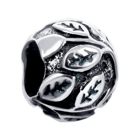 Подвеска-шарм Лист из серебра