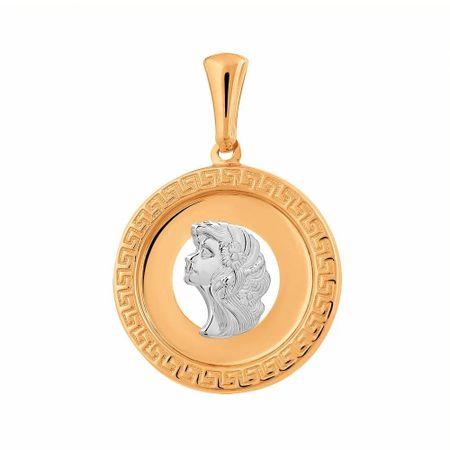 Золотая подвеска со знаком зодиака Дева небесная дева японские сказки