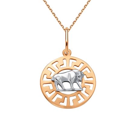 Золотая подвеска со знаком зодиака Телец иван михайлович бенгальский гримуар телец фарфоровый grimoire vitulum fictilem том iii