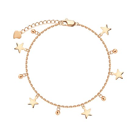 Серебряный браслет Звезды с позолотой александр борисович ткаченко летающие звезды