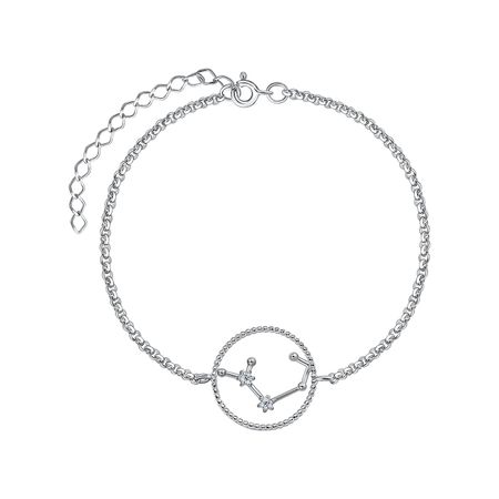 Серебряный браслет созвездие Стрелец с фианитами и родированием созвездие креста стихотворения 3 е изд испр